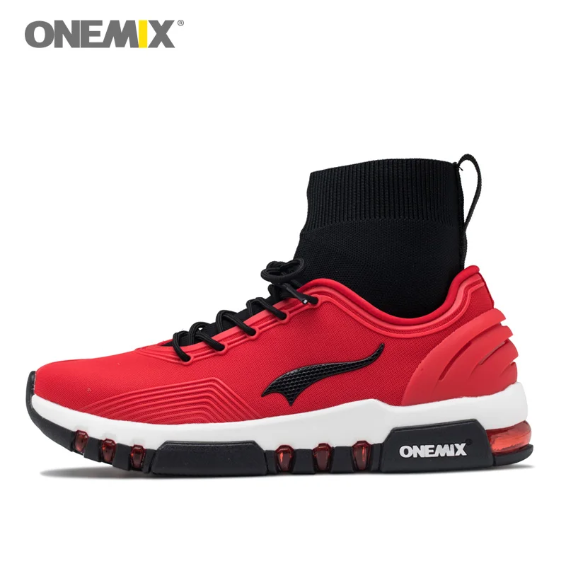ONEMIX Men Running Shoes Women Cushion Non-slip Sports Sneakers Red Athletic Outdoor Walking Tennis Trainers Boots Indoor Socks ONEMIX Men Running Shoes Women Cushion Non-slip Sports Sneakers Red Athletic Outdoor Walking Tennis Trainers Boots Indoor Socks