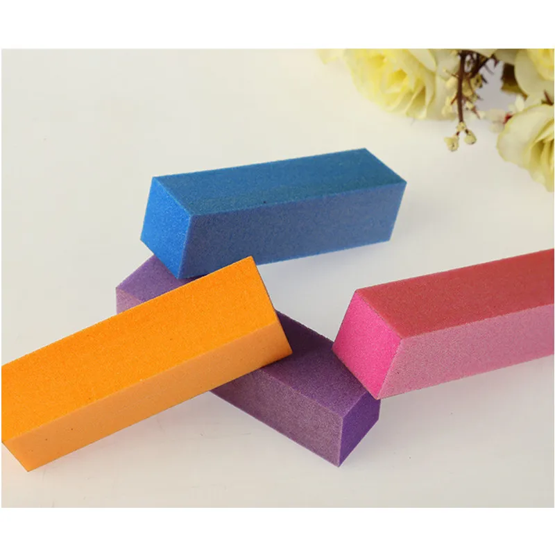

2package Manicure Tofu Design Grind Block Shaped Crystal Polishing Sponge Block Nail Tools
