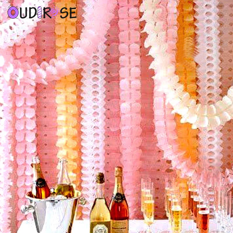 OUDIROSE 3 6 м четырехлистный клевер DIY Бумажная гирлянда товары для рукоделия