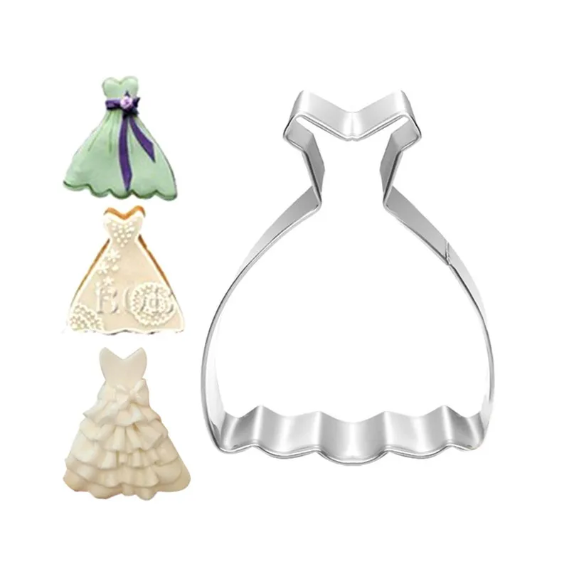 

Girl Skirt Baking Mold for Stainless Steel Baking Accessories Cute Kids Dessert Mould Decoration Baking Tools New 2019