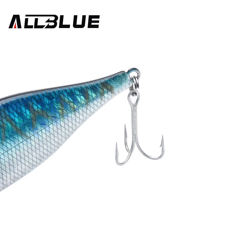 Allblue VIB Тонущий рыболовные приманки 75 мм/25 г пластиковые искусственные приманки для щуки Бас тело лазера 3D глаз рыболовные снасти Рыбалка
