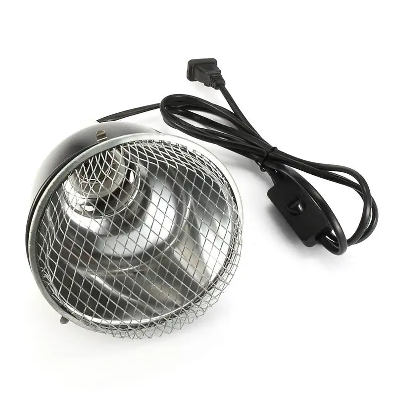 

145mm E27 Socket Pet Reptile Lamp Reflector Spotlight Light Bulb Lamp Shade Lamp Cover With 200cm Cable 500W