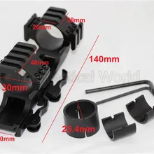 Тактический " 25,4 мм 30 мм кольцо с двойным кольцом консольный тройной Пикатинни прицел с креплением Вивер рейка с QD кулачковые замки адаптер 20 мм рельс