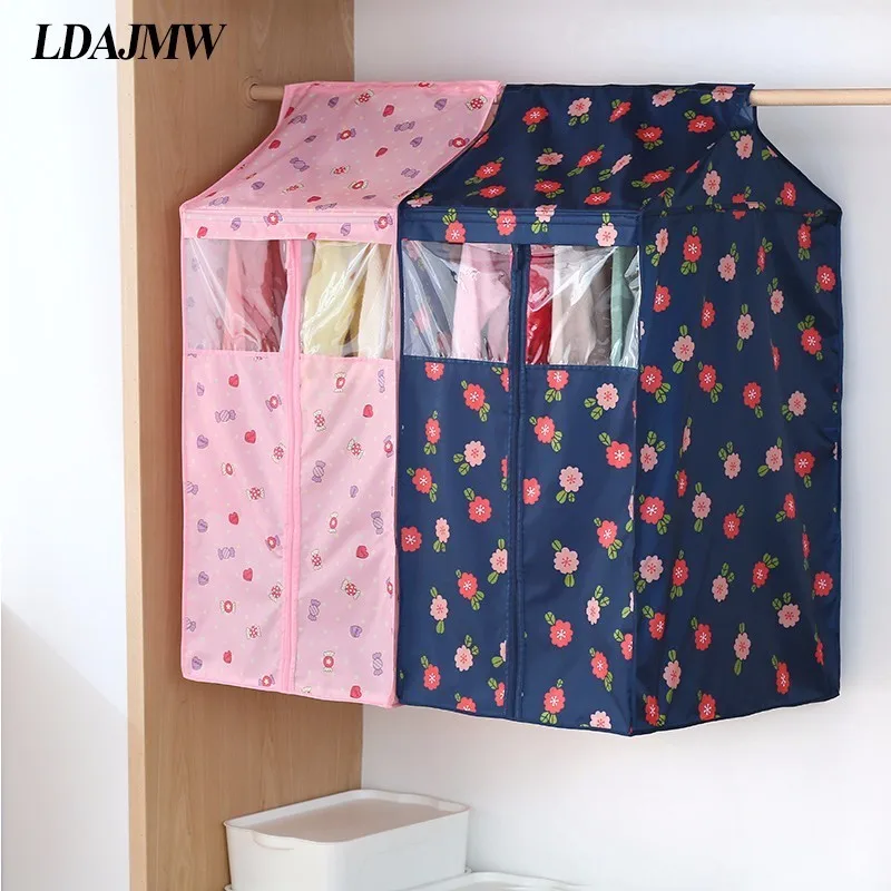 

Clothes Hung Pocket Dustproof Household Coat Hanger Overcoat Suit Wardrobe Storage Bag Set Clothing And Articles Dustproof Bag