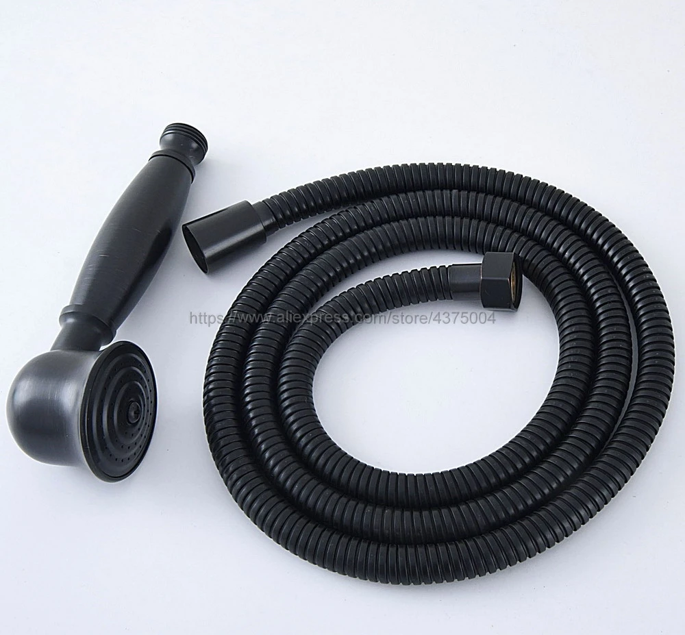 

Oil Rubbed Bronze Telephone Hand Held Shower Head & 1.5 m Hose Water Saving Handheld Sprayer Shower Set Nhh071