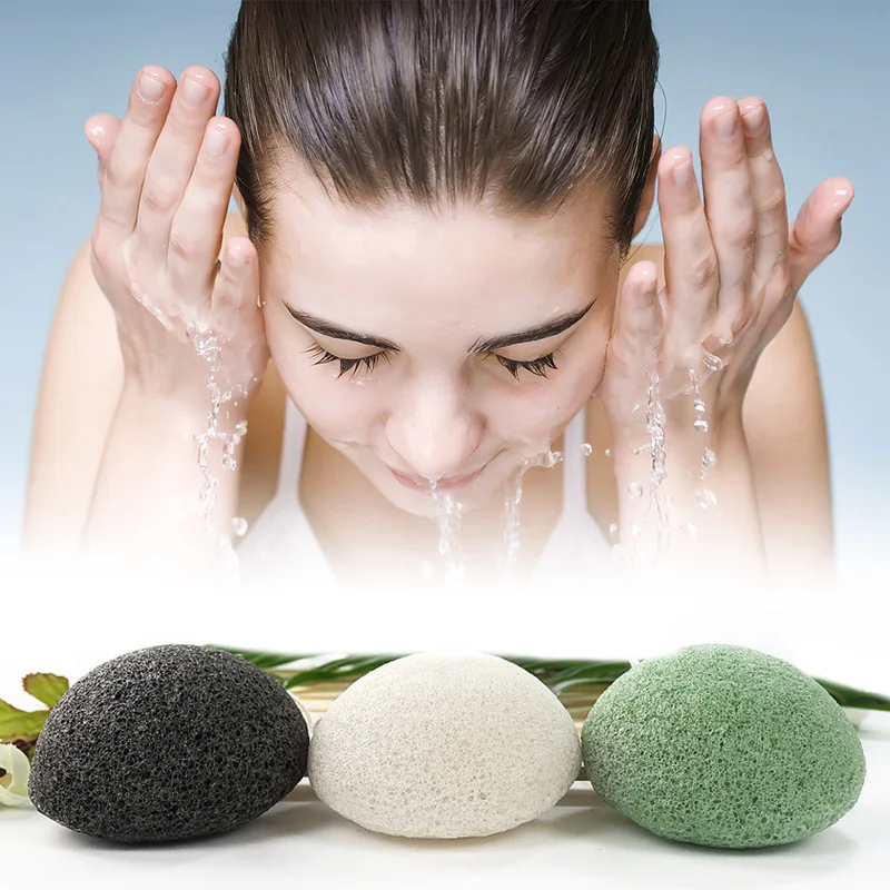 

Round Shape Konjac Sponge Cosmetic Puff Face Sponge Natural Konjac Puff Facial Cleanser Tool Wash Flutter