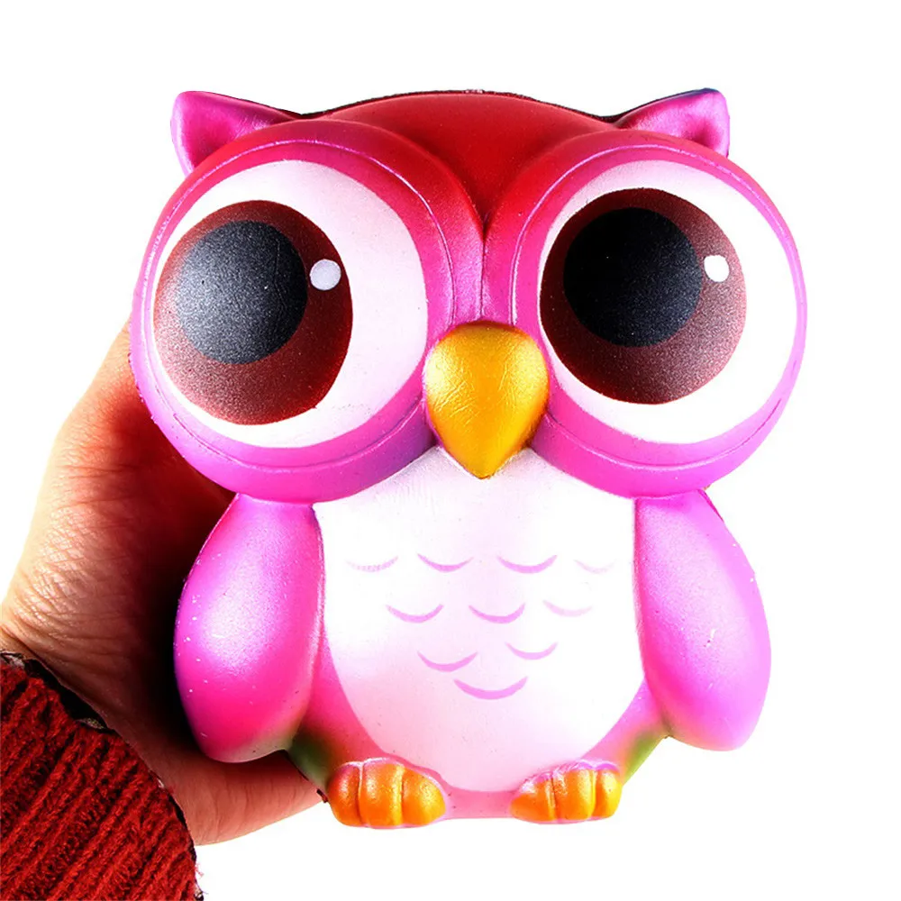 Jual 15 cm Novelty Pink Owl Krim Beraroma Licin Lucu Mainan Stres Reliever Squeeze Owls Lambat Naik Kawaii Hewan Anti stres Kucing b