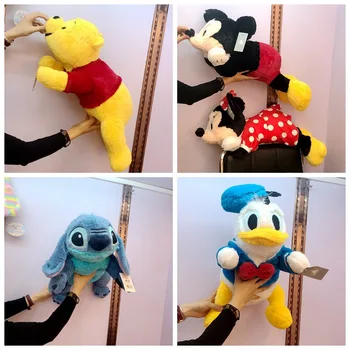 

Large 50cm Cartoon Mickey Minnie Mouse Donald Duck Winnie Stitch Plush Toy Pillow Soft Stuffed Animals Doll For Children Gifts