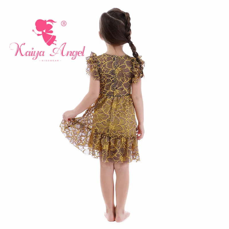 Kaiya Angel/летние платья принцессы на свадьбу для маленьких девочек; очаровательные весенние вечерние платья принцессы; с фабрики