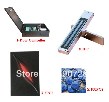 

Complete Single Door TCP/IP Networking Two Way RFID Proximity Card Access Control System