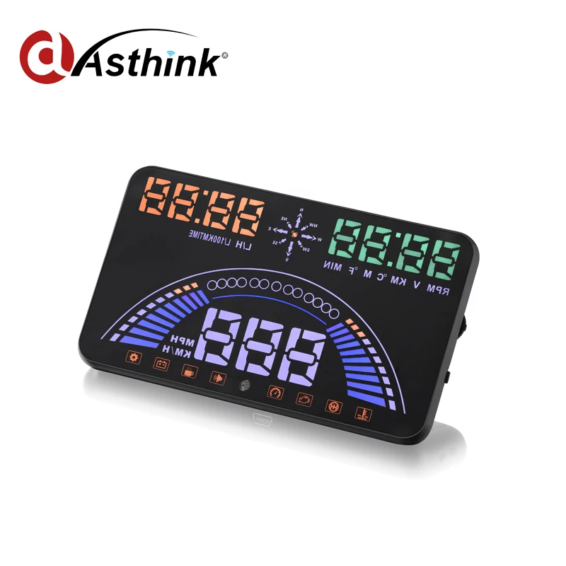 

S7 5.8'' Obd GPS Auto Car HUD Head Up Display Odb2 Interface Engine Fault Alarm System Dynamic Speed Windows Screen Projector