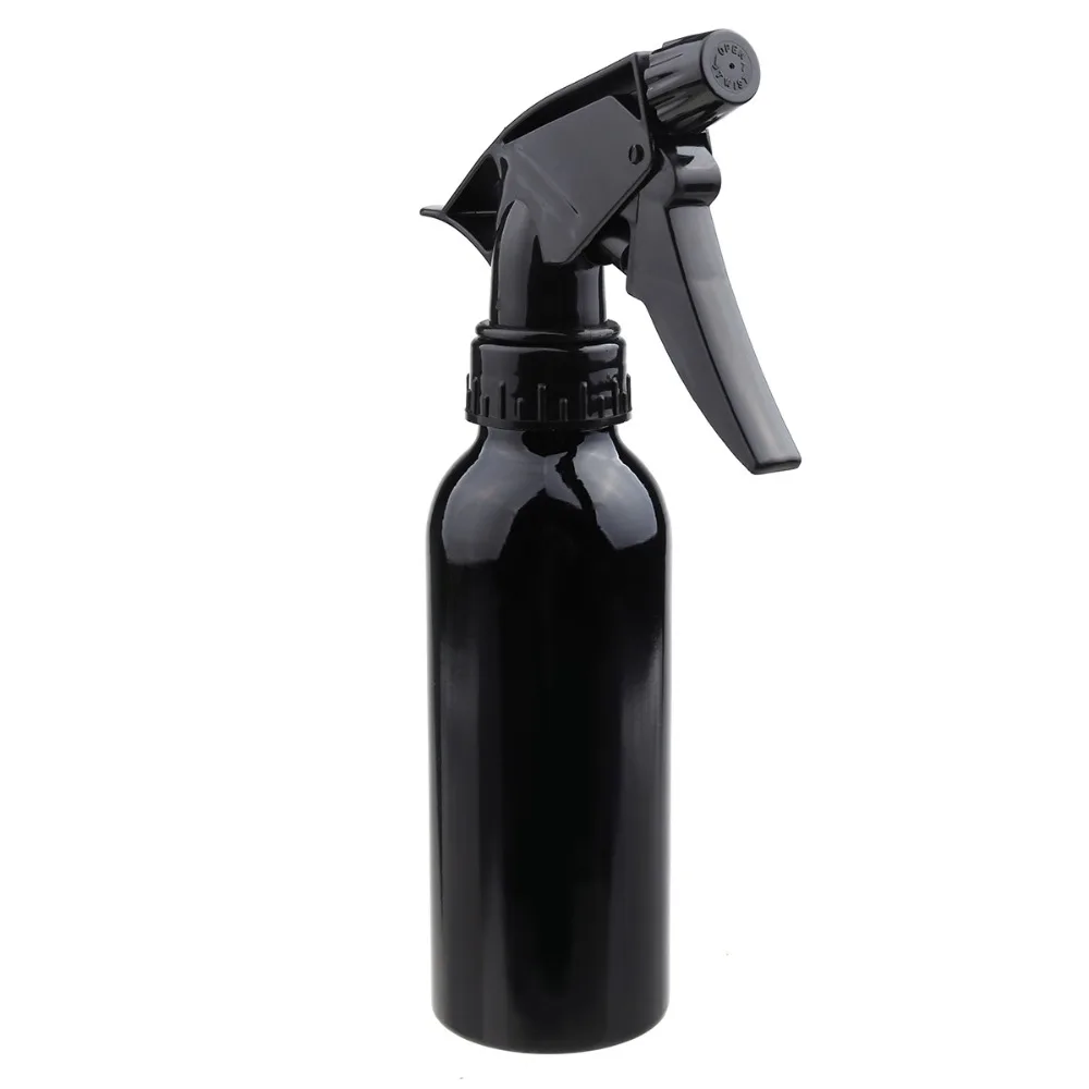 

1Pcs 200ml Aluminum Spray Atomiser Applicator Bottle Empty Trigger Head Hair Salon Matte Black Hairstyling Hairdressing Tool