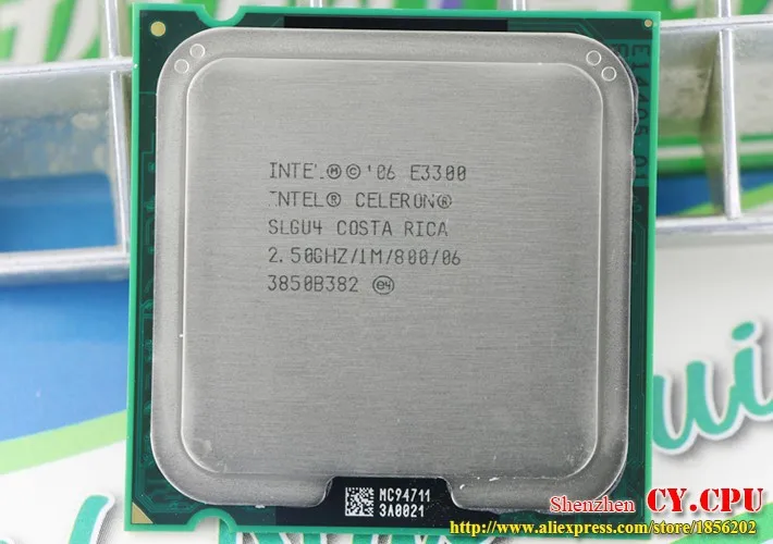 Двухъядерный процессор Intel Celeron E3300 cpu(2,5 ГГц/1 м/800 ГГц) Socket 775