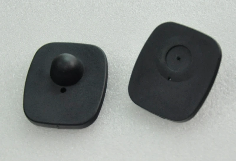 eas rf  hard tag,security tag mini square clothes tag  rf label 8.2mhz 46*42mm