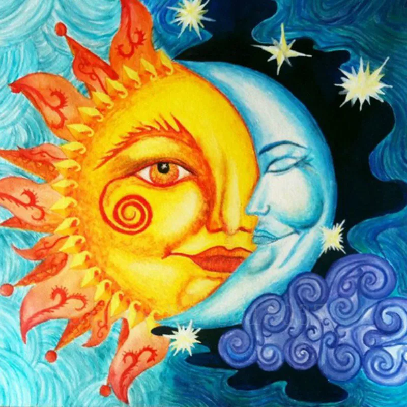 

Diy Diamond Painting Cross Stitch Sun Mother And Moon Father Diamond Mosaic Full Diamond Embroidery Rhinestone Gift Decorations
