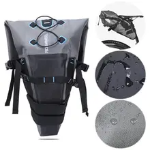 ROSWHEEL 7L Waterproof Bicycle Seatpost Bag Double Layer nylon TPU MTB Road Mountain Bike Saddle Seat Storage Pannier Bag