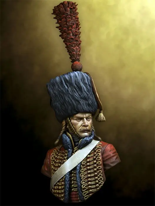1/10 шкала Неокрашенная смолы бюста французская hussar коллекция | Игрушки и хобби