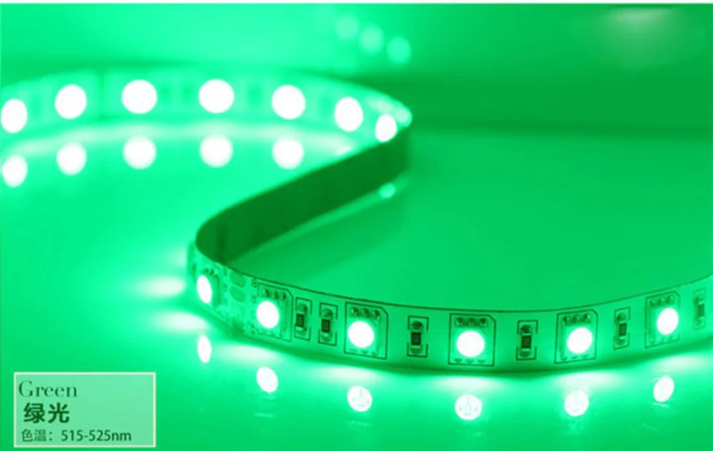 CHINCOLOR Led strip 5050 SMD DC24V light 5M 300led flexible ribbon non-waterproof indoor 6 color options factory sale DA (4)