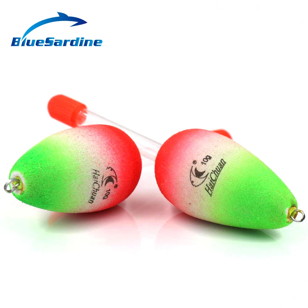 BlueSardine 10 pièces Flotteur De Pêche bâton lumineux EVA Bobber Bâton Lumineux De Pêche 9.5 CM 2.4G 10G (lot de 10)