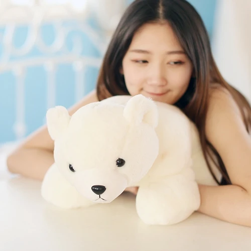 Dorimytrader pop cuddly soft animal polar bear plush doll big stuffed cartoon bears toy pillow gift for kids decoration 60cm