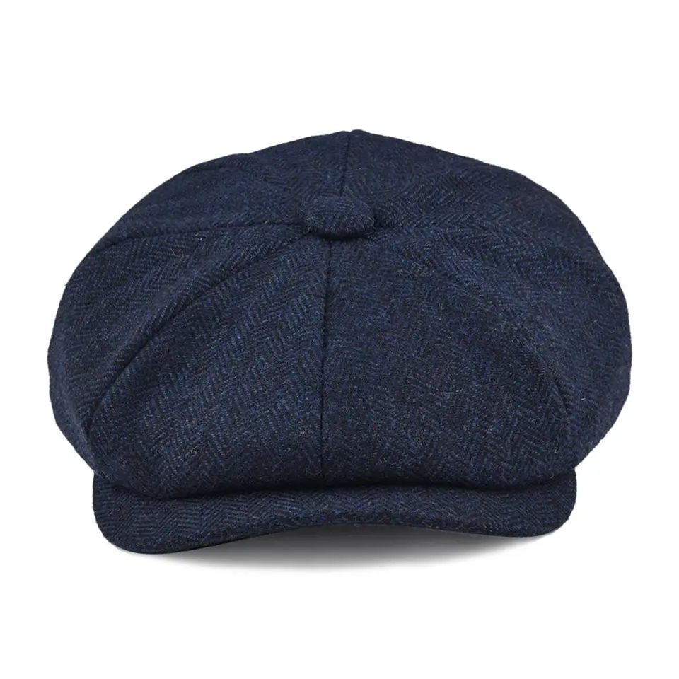 tweed 8 panel cap