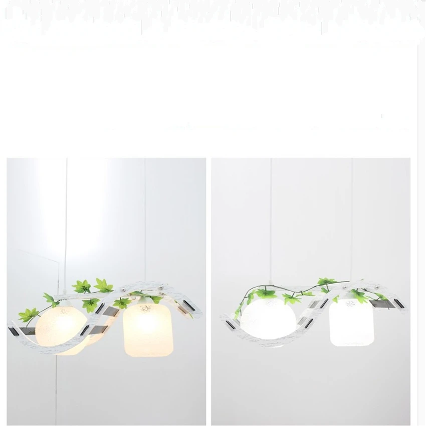 

New Modern Creative Glass Chandelier Lighting Bedroom Romantic Restaurant white Hanging Lamp Lighting Fixtures