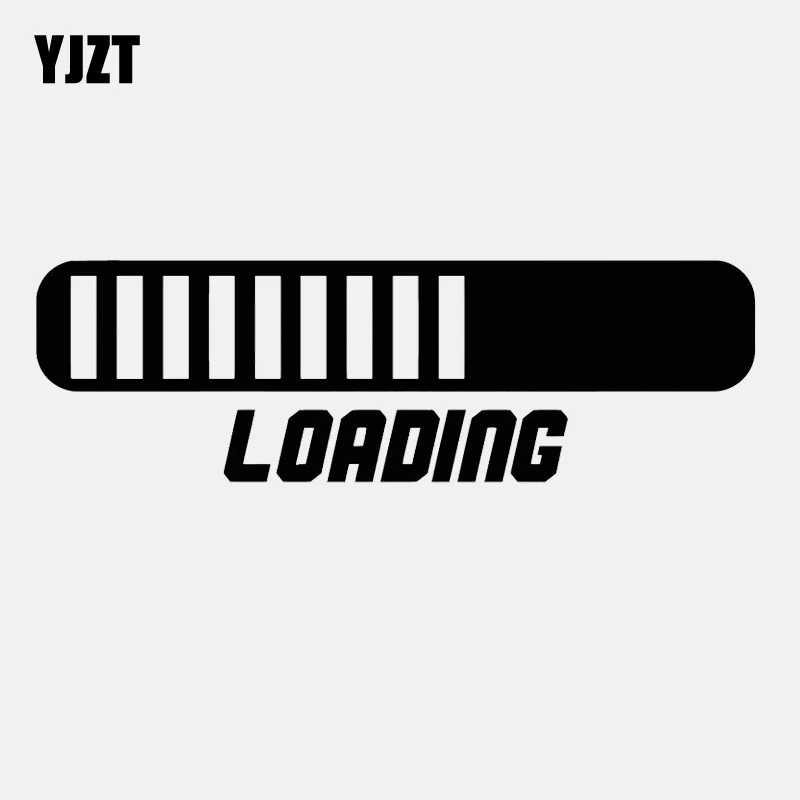 

YJZT 14.9CM*4.6CM Interesting Loading Video Game Gamer Vinyl Car Sticker C22-0311