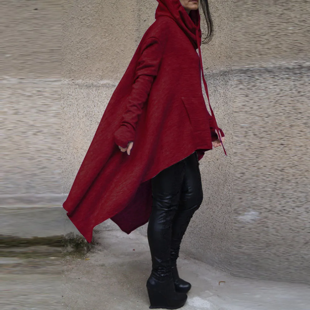 

Hoodies Sweatshirt Women Casual Outwear Hoody Loose Long Sleeve Mantle Hooded Cover Pullover Clothes 2017 New