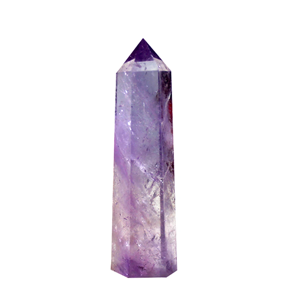 

1pc Crystal Healing Stone Natural Rough Crystal Quartz Amethyst Point Specimen Minerals for Fish Tank Home Decorative Stone Gift