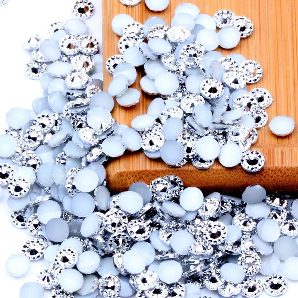

4-6mm And Mix Sizes Sunflower Jelly AB Color Resin Rhinesstones Flatback Glue On DIY Nail Decoration Clothes Craft Jewelry Beads