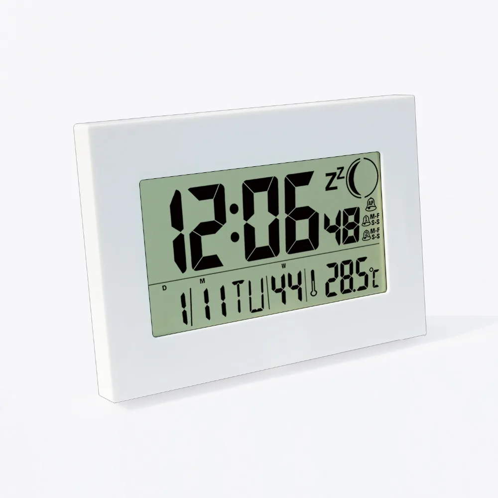 JIMEI H157 Многофункциональный calenda ЖК-будильник радиоуправляемые часы