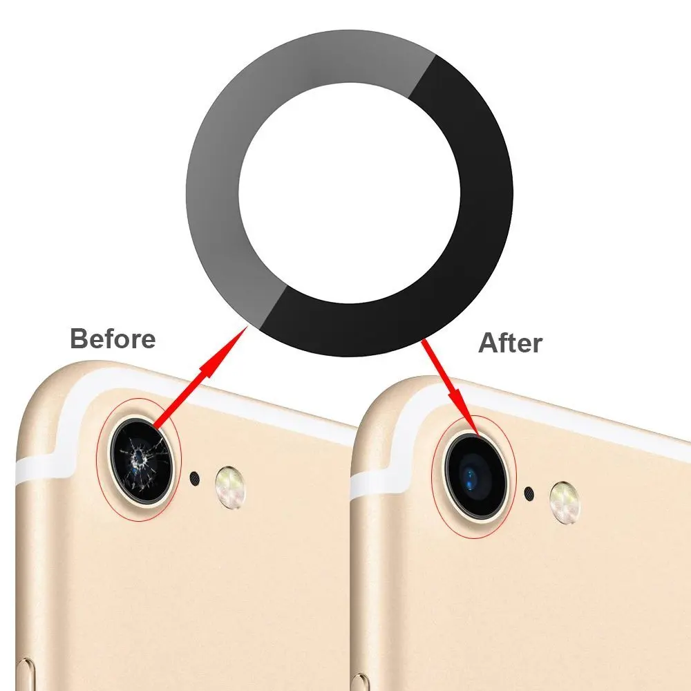 OEM задняя камера стеклянная крышка объектива Замена совместима для iPhone 8 и iPhone 7 с клеем и инструменты для ремонта
