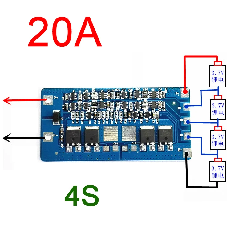 4S 20A литий-ионная батарея 18650 BMS Защита PCB плата 14 8 V 16 ячейка | Электронные