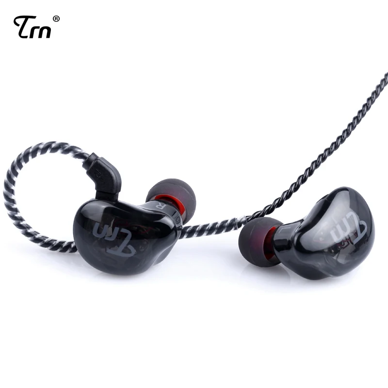 TRN V10 2DD с 2BA Hybrid In Ear наушники DJ HIFI Monito спортивные для бега гарнитура наушник 2PIN