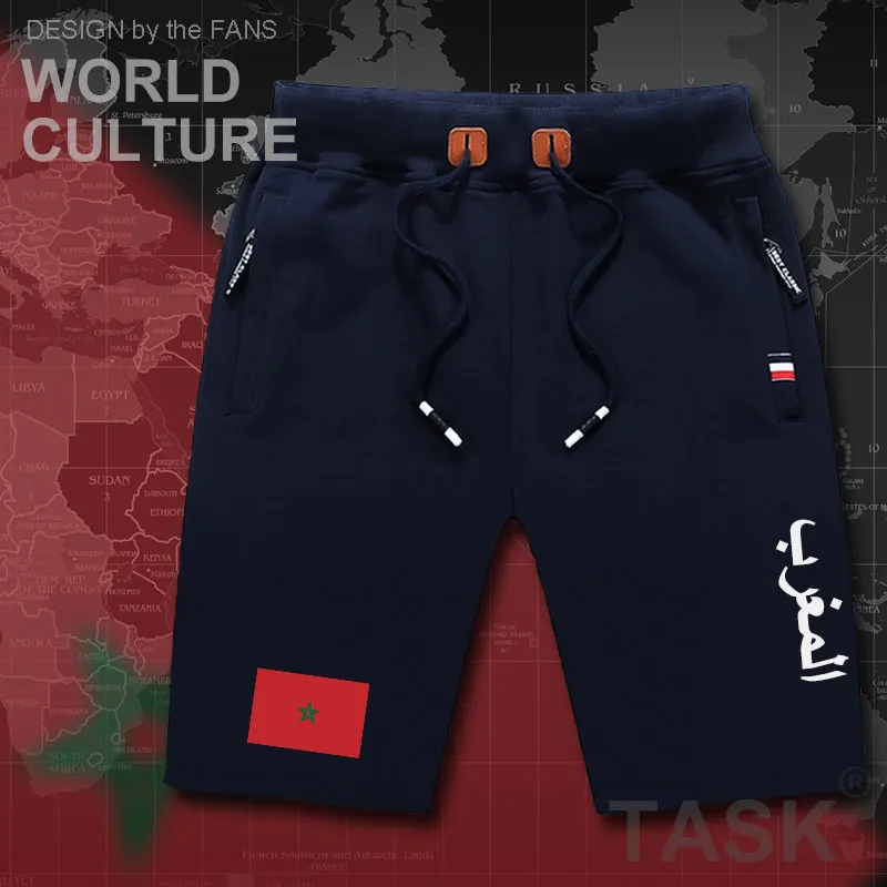 Западное Королевство Марокко марокканские мужские пляжные шорты мужские бордшорты Флаг Тренировки молнии карман пот Мар