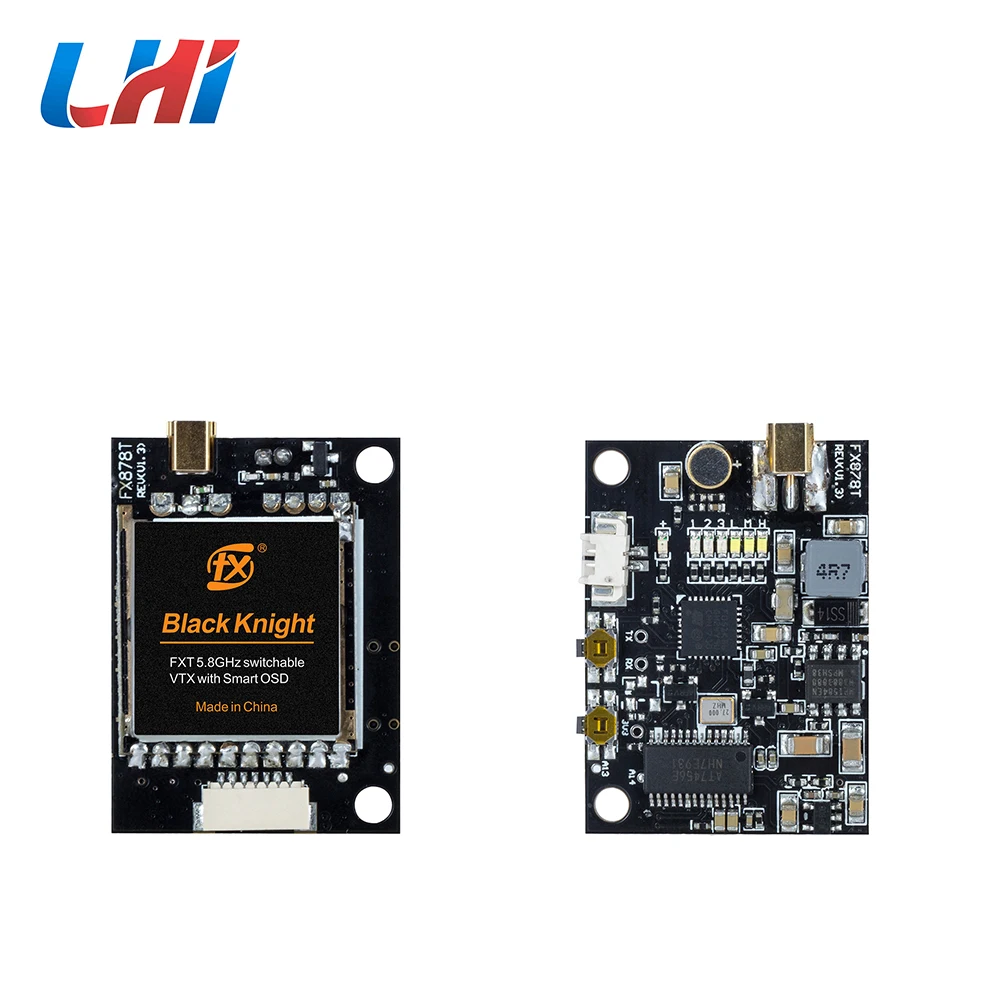 FX878T черный рыцарь FXT5.8Ghz переключаемый видео передатчик с умным OSD для fpv камеры