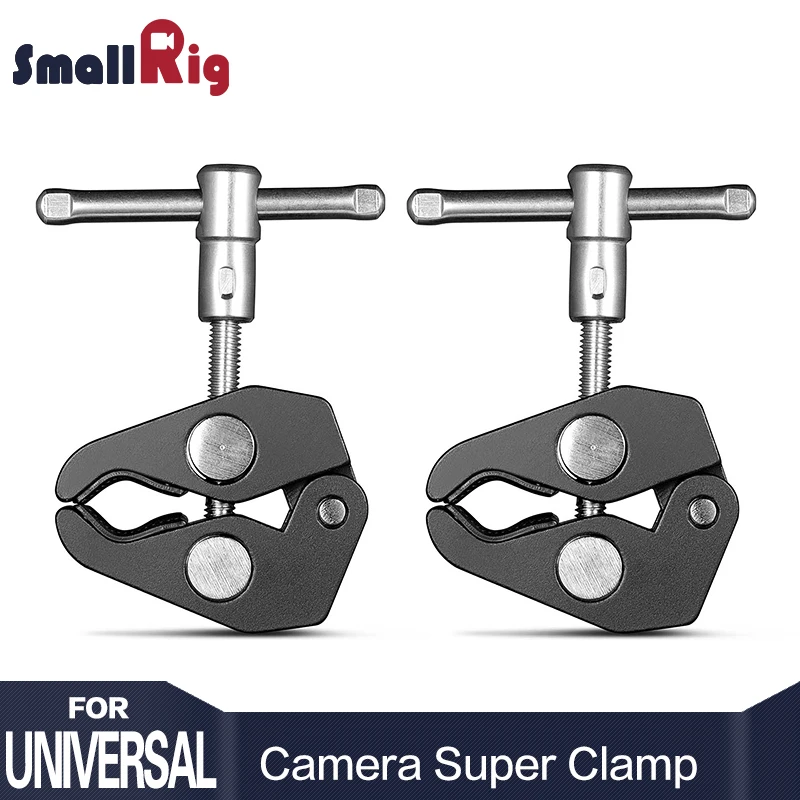 SmallRig Aluminum Alloy Dual Crab Pliers Clip Super Clamp For DSLR Rig LCD Monitor Studio Light Magic Arm Camera SmallRig Aluminum Alloy Dual Crab Pliers Clip Super Clamp For DSLR Rig LCD Monitor Studio Light Magic Arm Camera
