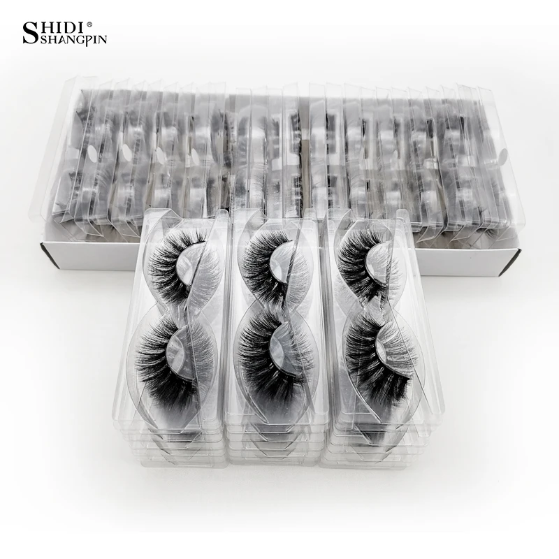 Оптовая продажа ресниц 20/40/50/100 шт 3d норковые ресницы натуральные оптовая
