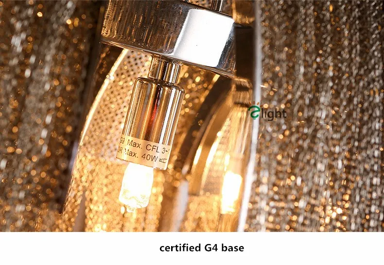 Современный роскошный подвесной светильник с алюминиевой кисточкой, итальянский хромированный/Золотой металлический подвесной светильник для ресторана отеля