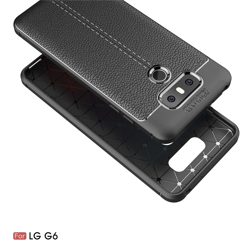 For LG G6 Case Silicone Luxury Litchi (2)