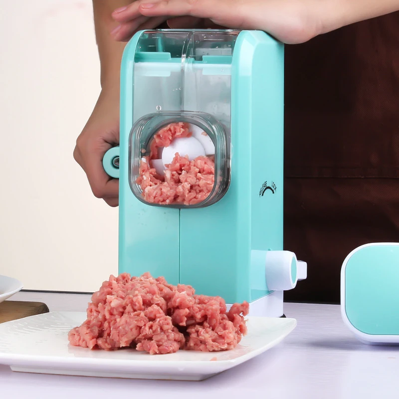 

Manual Meat Grinder Multifunction Meat Mincer Food Processor for Meat Slice Fruit Vegetable Nuts Herbs Handpower Blender Chopper