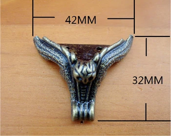 

20 Pieces Antique Brass Jewelry Box Feet Animal Box Leg 42x32mm