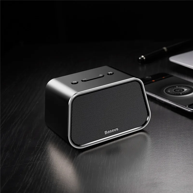 Baseus Mini Trapezoid Wireless Bluetooth V4.2 Speaker Audio Phone Laptop TF Card U Disk AUX-in Audio USB Music Player Portable bluetooth-music-player