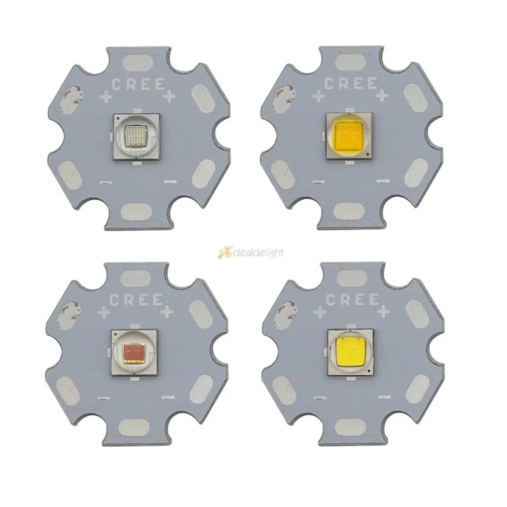 

1PCS CREE XML2 LED XM-L2 T6 U2 5050 10W White Neutral Warm White Flashlight chip bulb Red Green Blue UV High Power LED Emitter