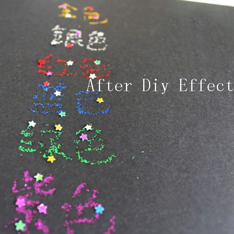 10 шт. DIY ремесла флэш-красочный клей дети клей украсить искусство Декоративный рисунок цвет порошок жидкий клей школьные подарки
