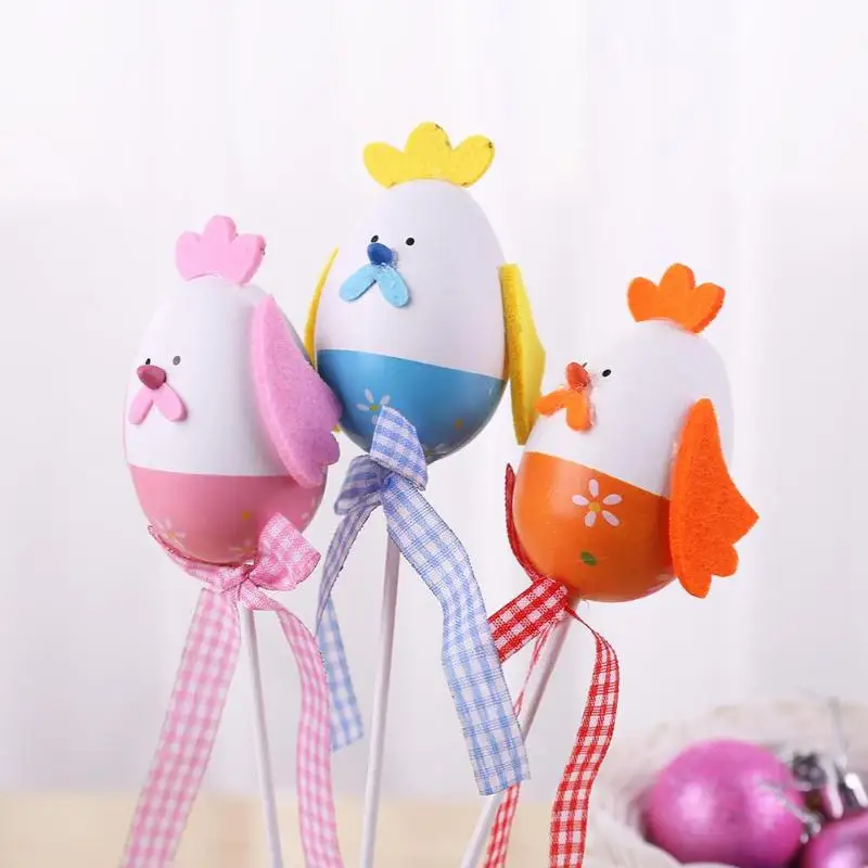 2 шт. пластиковые пасхальные яйца живопись ручной работы DIY ПАСХАЛЬНОЕ украшение подарок для детей