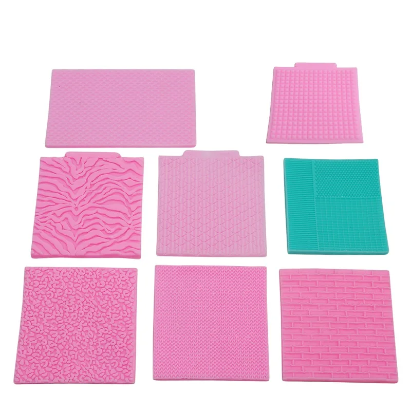 

Mermaid Fish Snake Scale Border Lace Fondant Mat Knitting Texture Texture Cake Decorating Tools Silicone Molds Baking Moulds