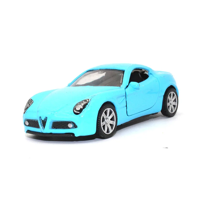 TC 1: 64 Литой Сплав модель автомобиля Alfa Romeo детские игрушки открытая дверь функция оттягивания дать вашему ребенку лучший подарок