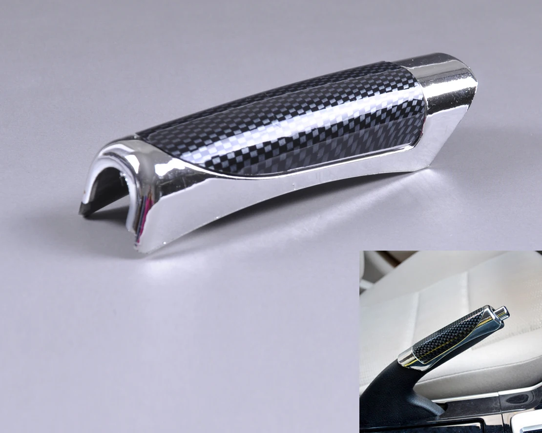 

DWCX Car Carbon Fiber Hand Brake Protective Cover Sleeve Case Fit for VW Corolla Golf Mercedes Hyundai Audi BMW Nissan Hyundai