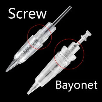 

150pcs Disposable Bayonet / Screw 1R 1D 2R 3R 5R 7P 3F 5F 7F Microblading Needles Cartridges For Permanent Makeup Tattoo needle